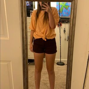 American Eagle maroon shorts